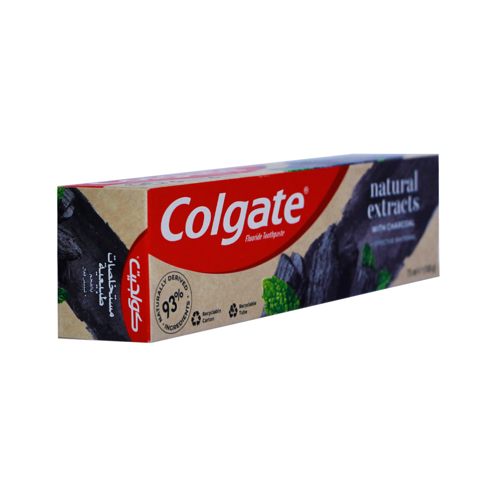 COLGATE TOOTH PASTE NATURAL EXTRACT CHARCOAL 75 ML