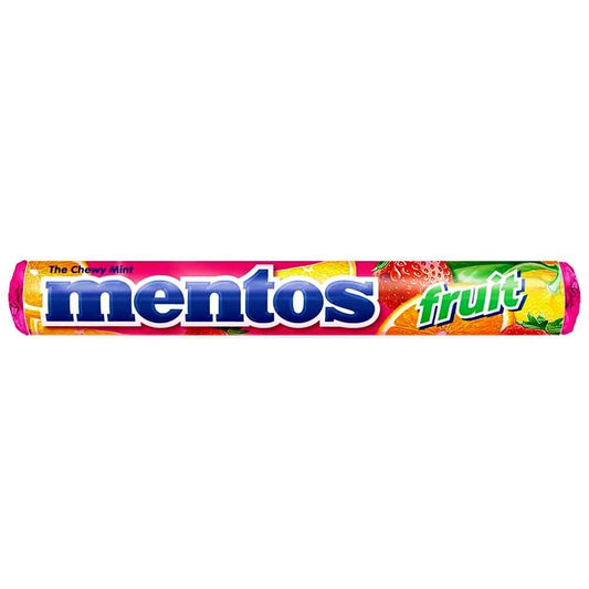 MENTOS CHEWY DRAGEES FRUIT 37.5 GM