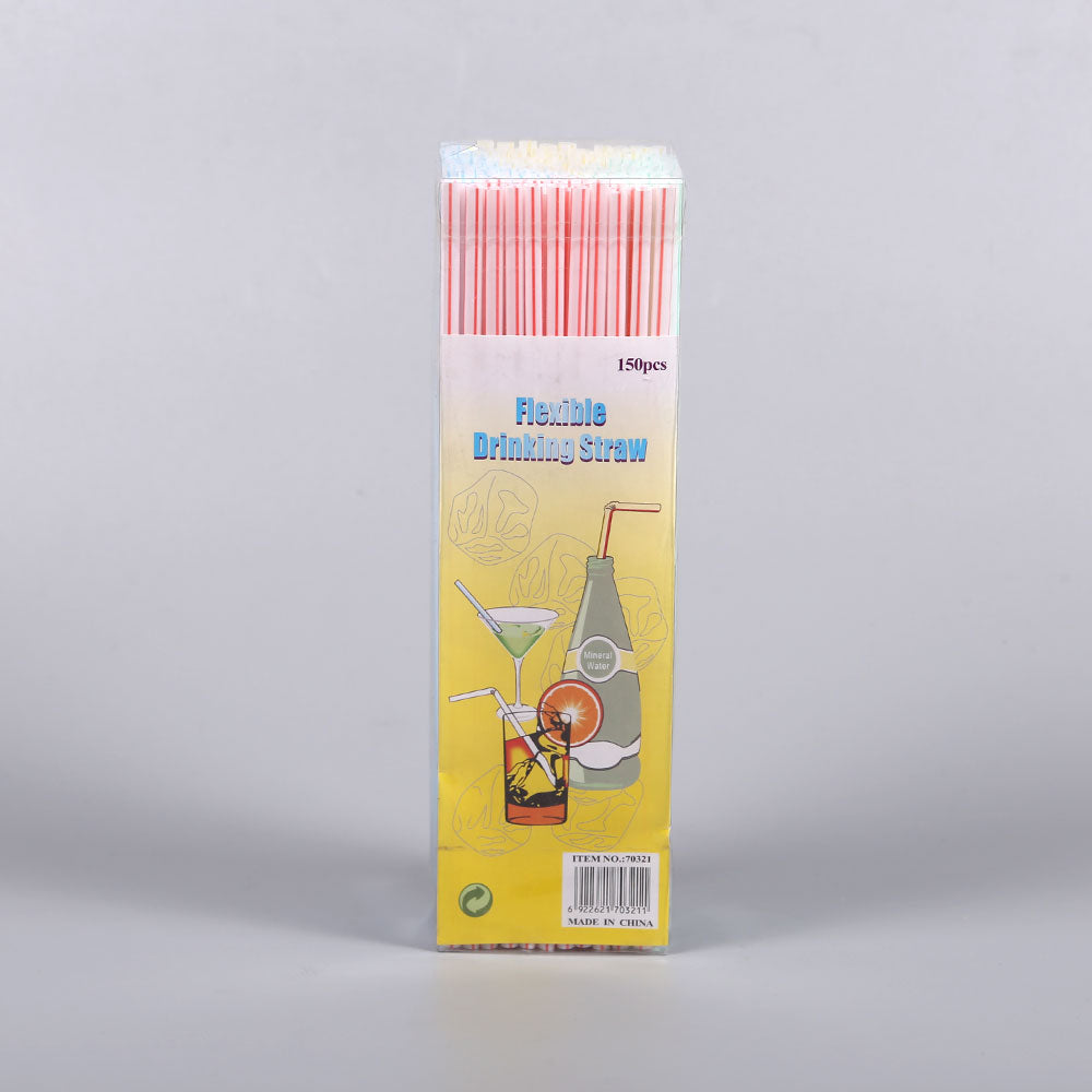 FLEXIBLE STRAW 150PC PACK NO 70321 IR 207-218