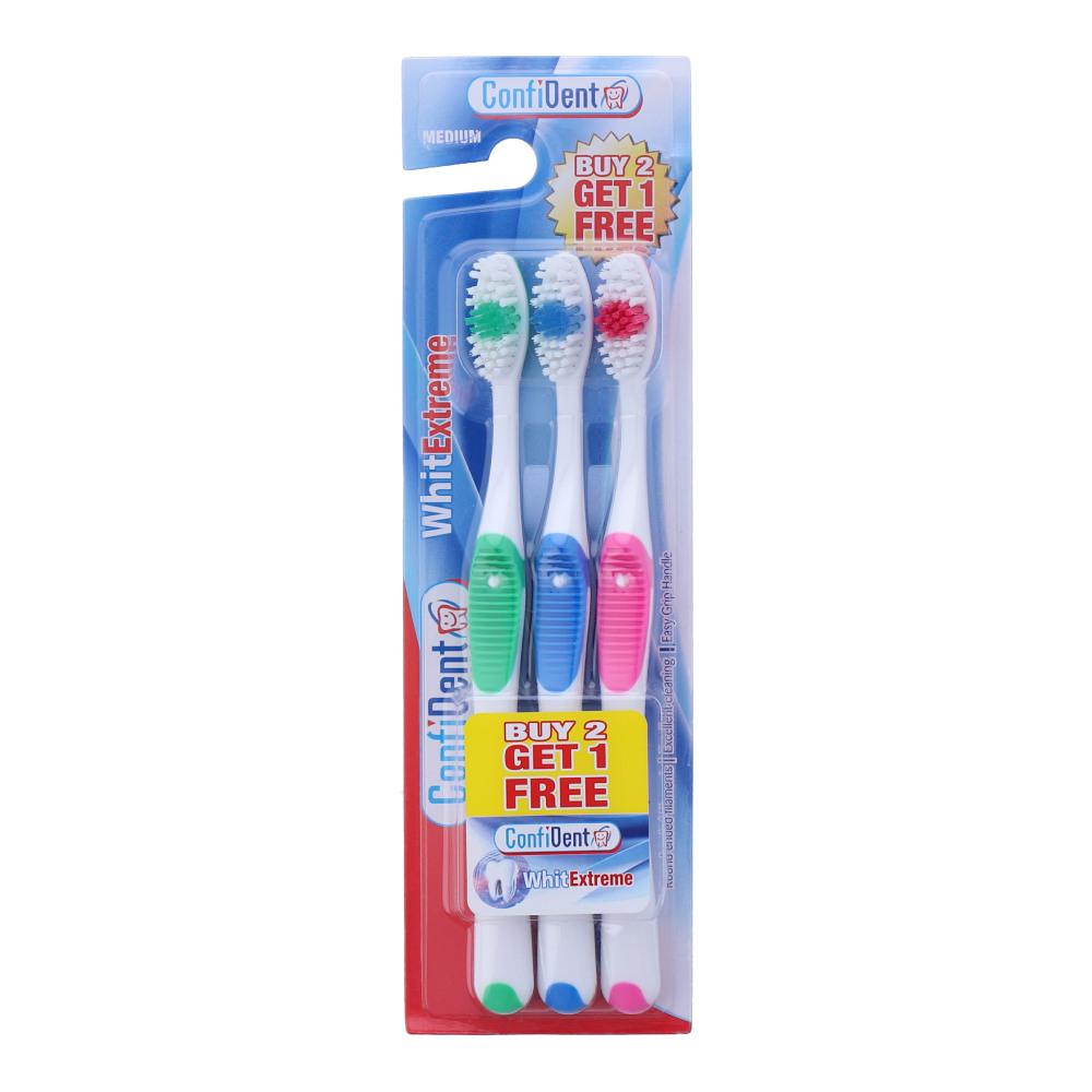 CONFIDENT WHITE EXTREME 2+1 TOOTH BRUSH