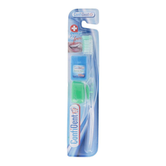 CONFIDENT TOOTH BRUSH DENTAL FLOSS KIT