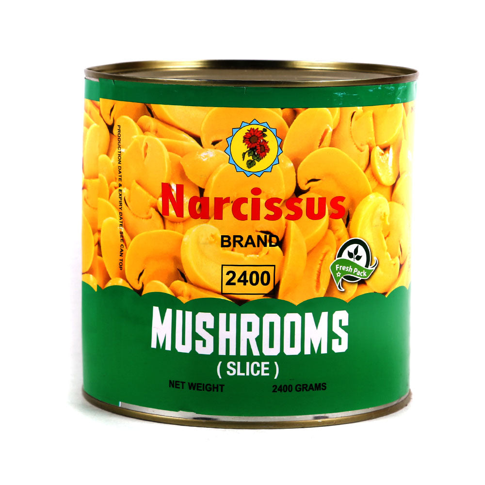 NARCISSUS MUSHROOMS SLICE TIN 2400 GM