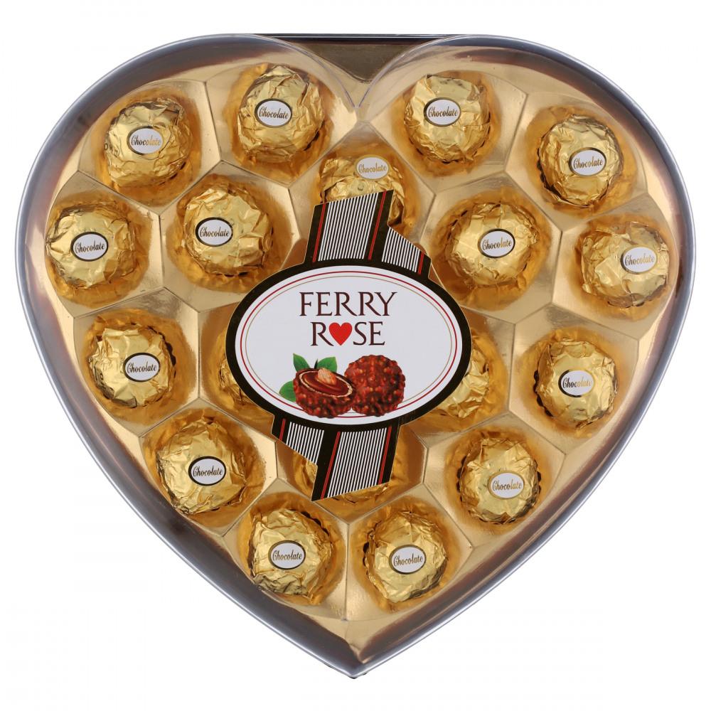 FERRY ROSE CHOCOLATE HEART T18 225 GM