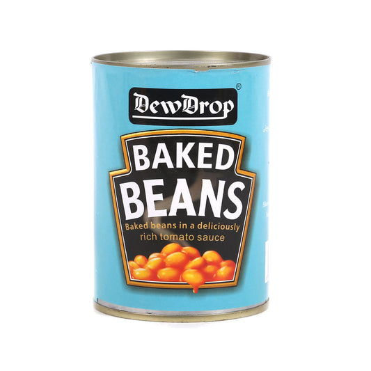 DEW DROP BAKED BEANS TIN 380 GM