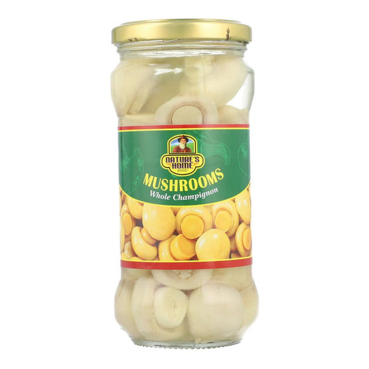 NATURES HOME MUSHROOMS WHOLE CHAMPIGNON 330 GM