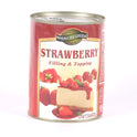 AMERICAN GREEN STRAWBERRY FILLING & TOPPING TIN 595 GM