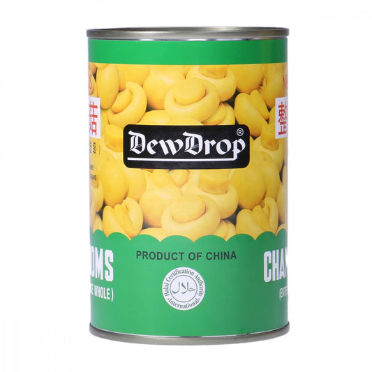 DEW DROP MUSHROOMS CHOICE WHOLE TIN 350 GM