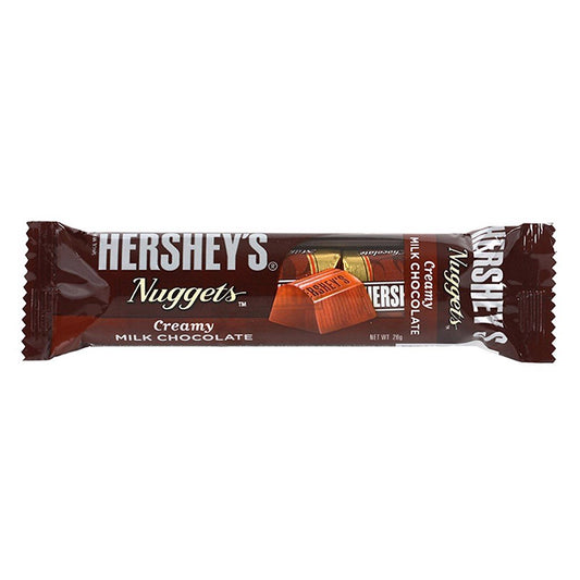 HERSHEYS CHOCOLATE NUGGETS CREAMY MILK 28 GM