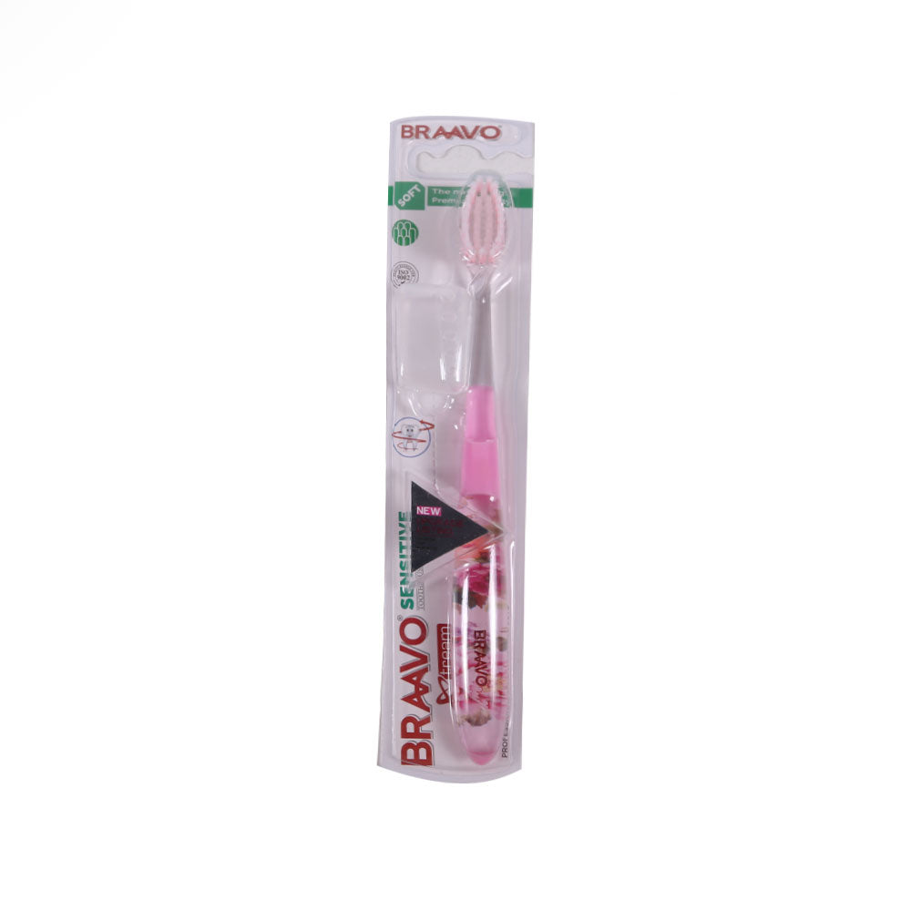 BRAVO SENSITIVE PRO TOOTH BRUSH WITH CAP A-787 SOFT