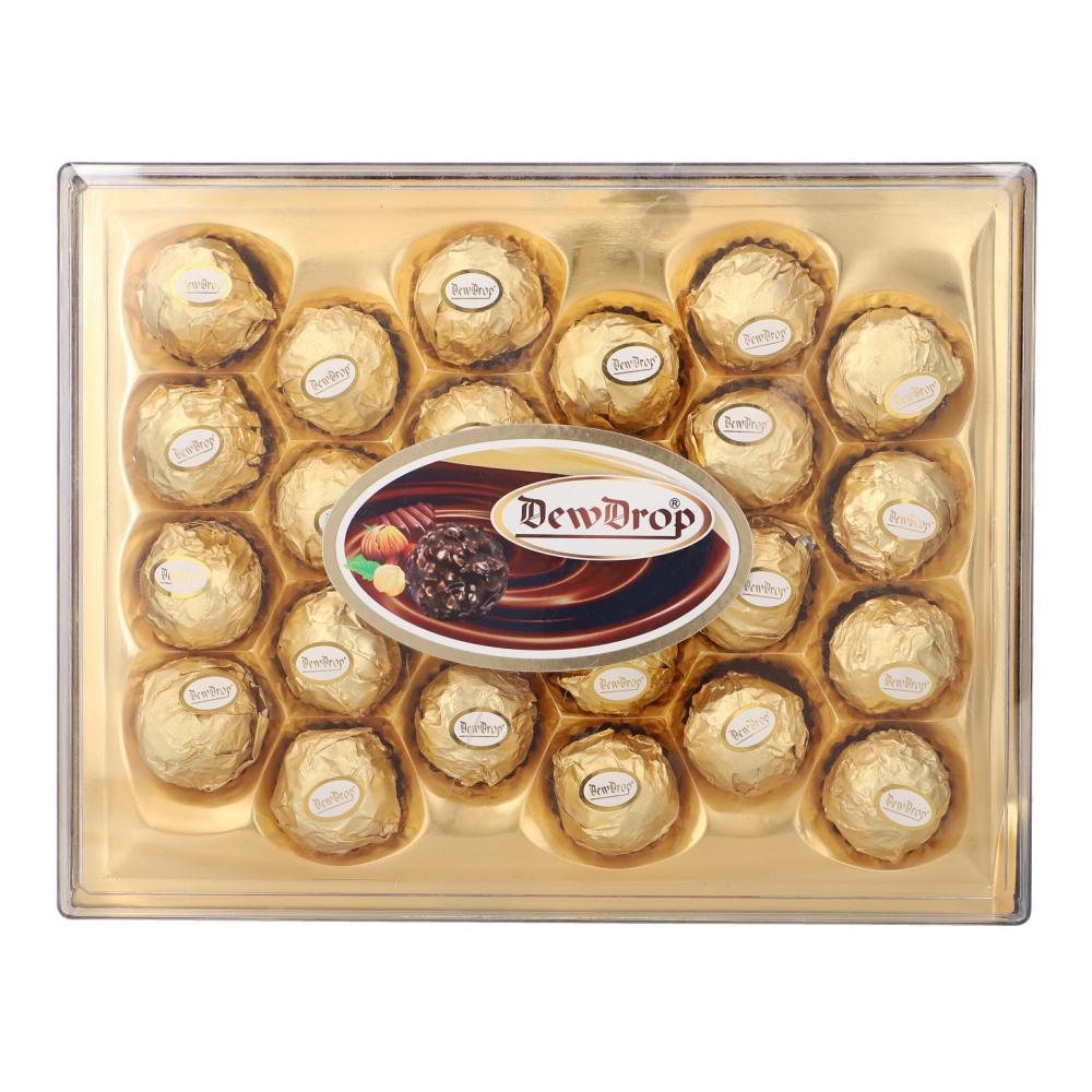 DEW DROP PEANUT CHOCOLATE SQUARE BOX S24G 300 GM