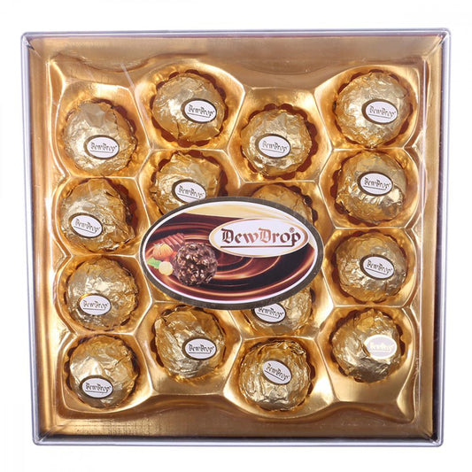 DEW DROP PEANUT CHOCOLATE SQUARE GOLDEN S16G 200 GM