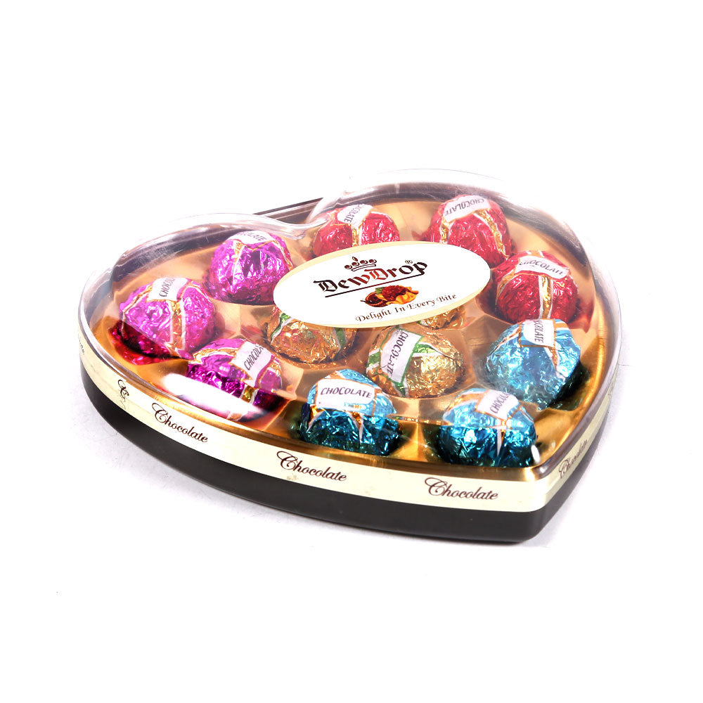 DEW DROP PEANUT CHOCOLATE HEART MULTI H12C1 150 GM