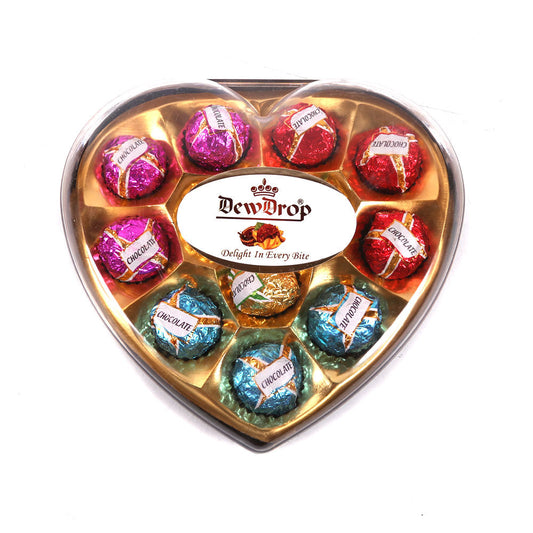 DEW DROP PEANUT CHOCOLATE HEART MULTI H12C1 150 GM