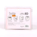 BEAUTIFUL KISS 8D 3 PAIR EYE LASHES & TWEEZER PACK IR E-7518