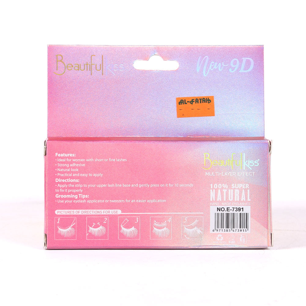 BEAUTIFUL KISS 9D EYE LASHES 1 PAIR PACK IR E-7391