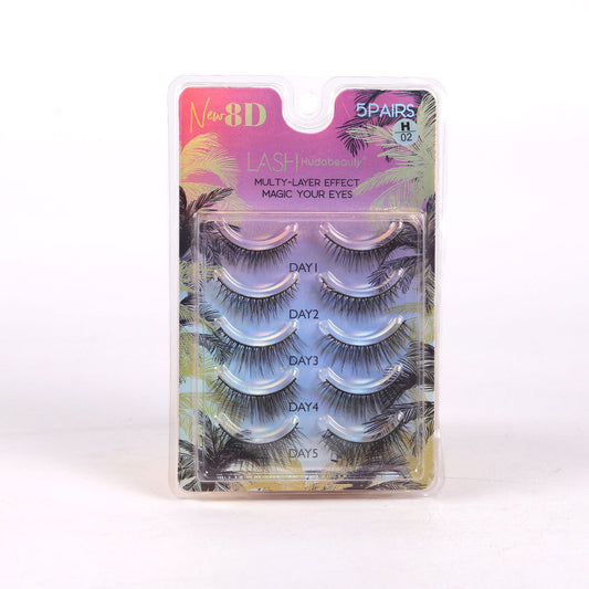 BEAUTIFUL KISS 8D EYE LASHES 5 PAIR IR E-7419