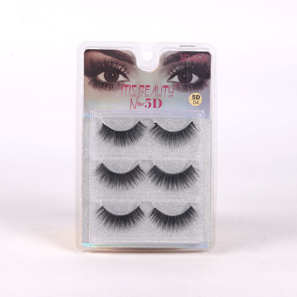 ITIZ BEAUTY 5D EYE LASHES 3 PAIR IR PACK E-7420