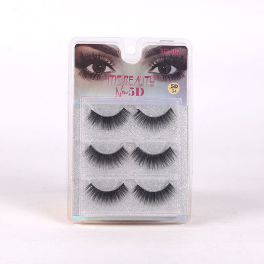 ITIZ BEAUTY 5D EYE LASHES 3 PAIR IR PACK E-7420