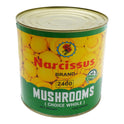 NARCISSUS MUSHROOMS CHOICE WHOLE TIN 2400 GM