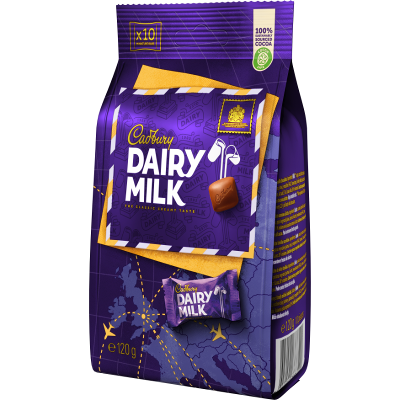 CADBURY DAIRY MILK CHOCOLATE POUCH 120 GM