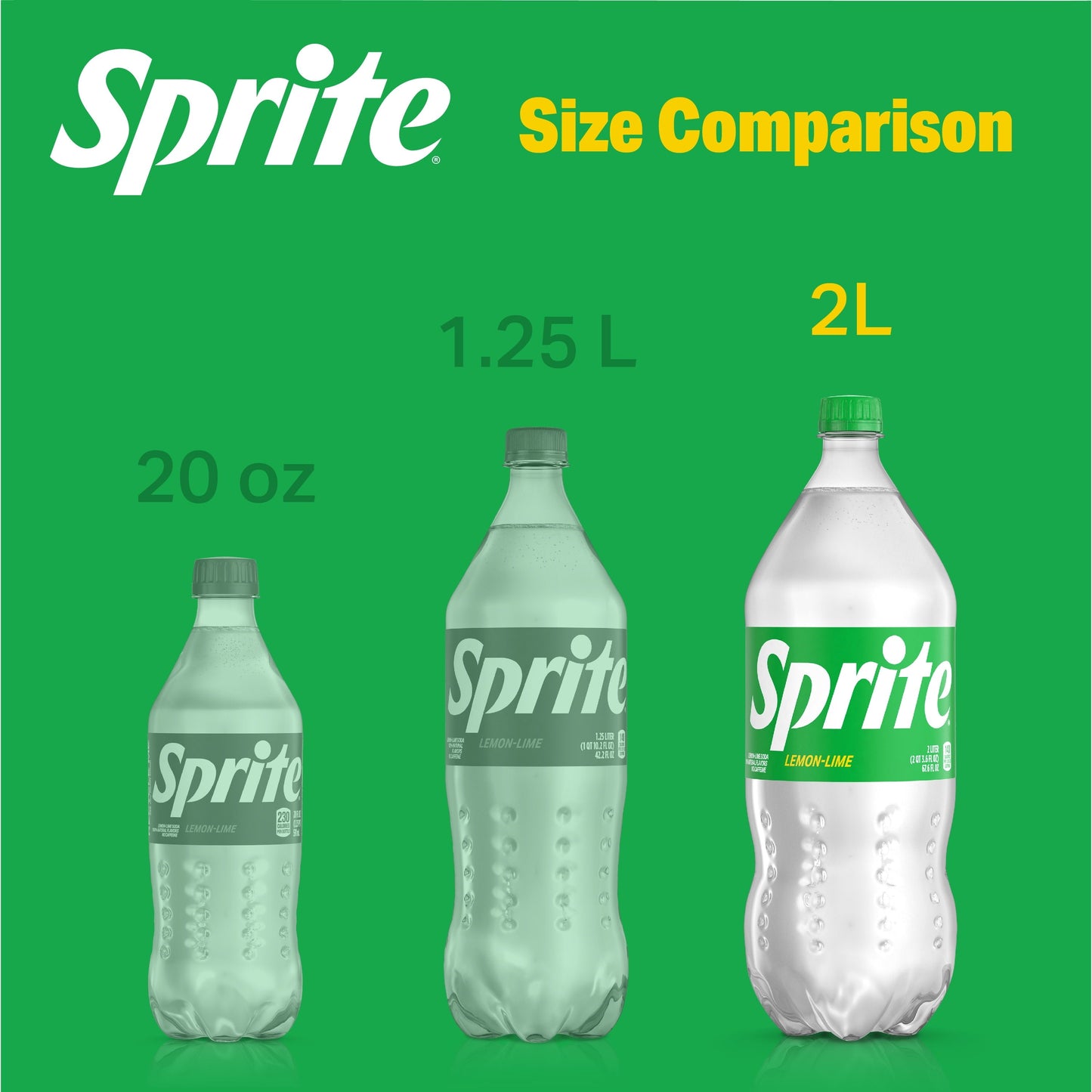 Sprite Lemon Lime Soda Pop, 2 Liter Bottle