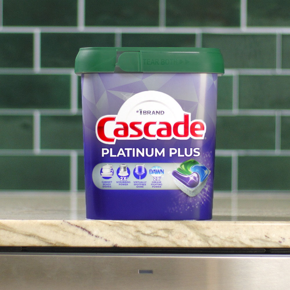 Cascade Platinum Plus Dishwasher Detergent Pacs, Fresh, 36 Count