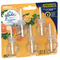 Glade PlugIns Scented Oil Warmer Refills, Glade Plug in refills, Air Freshener, Coastal Sunshine Citrus™, 5 x 0.67 oz