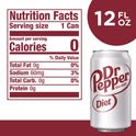 Diet Dr Pepper Soda, 12 fl oz cans, 12 pack