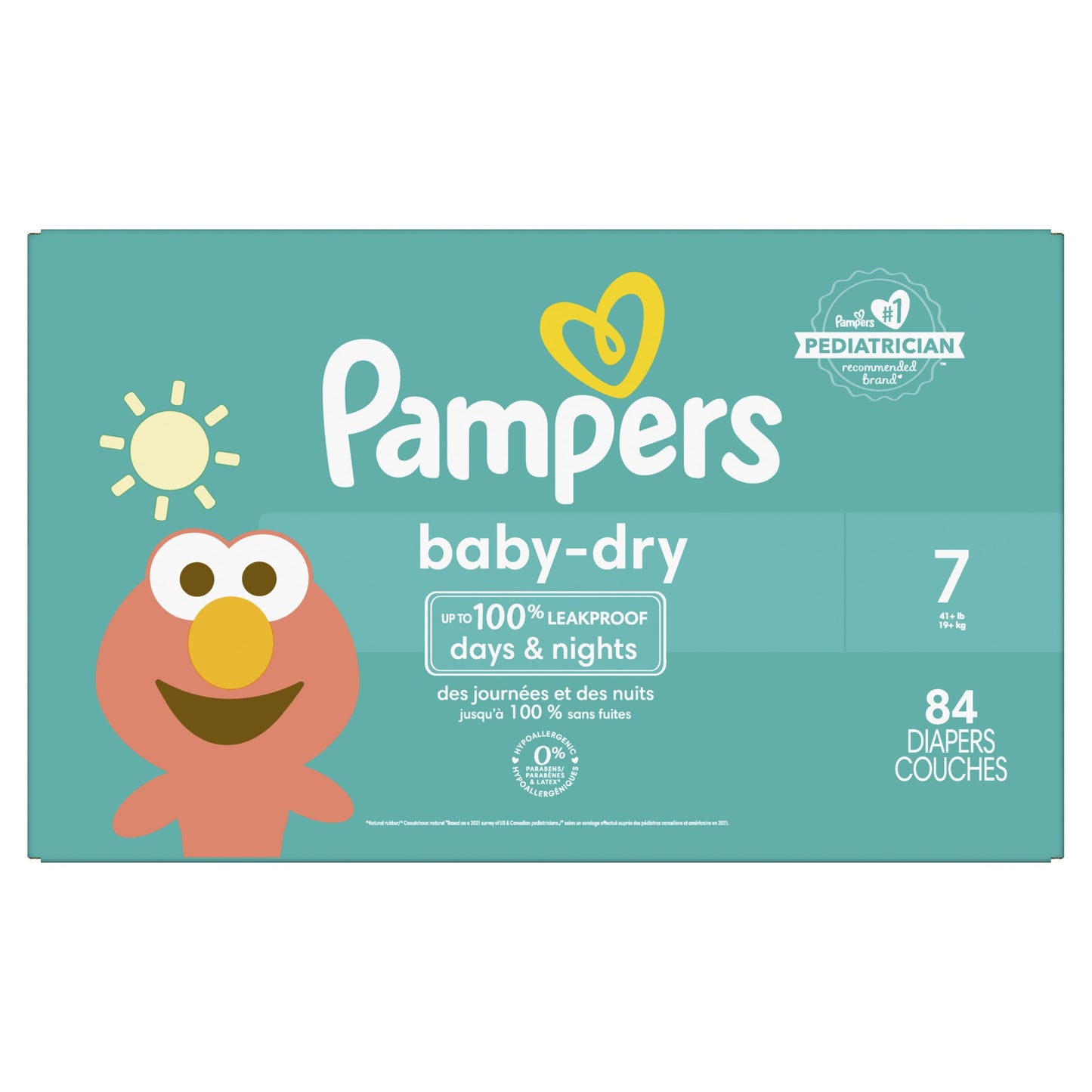 Pampers Baby Dry Diapers Size 7, 84 Count