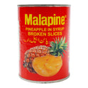 MALAPINE PINEAPPLE BROKEN SLICES SYRUP TIN 565 GM