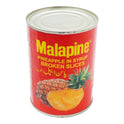 MALAPINE PINEAPPLE BROKEN SLICES SYRUP TIN 565 GM