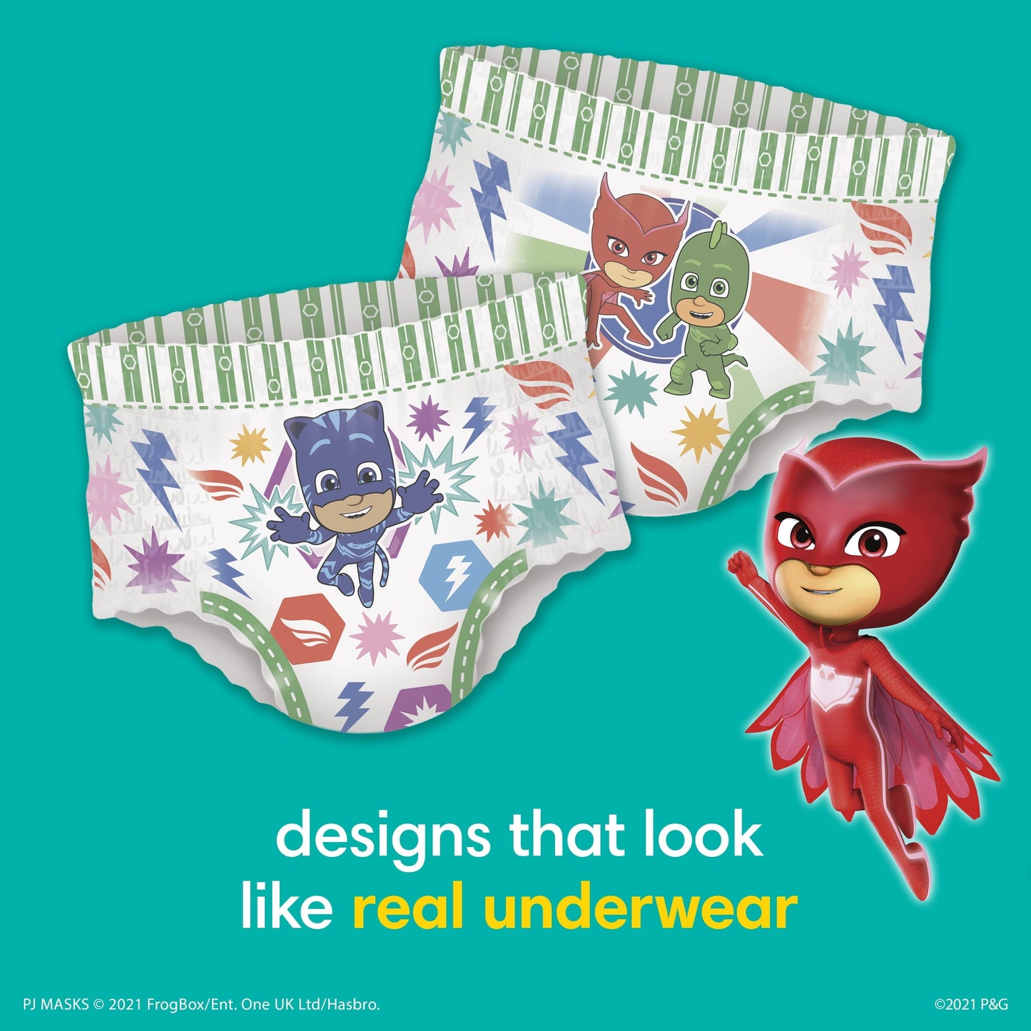 Pampers Easy Ups PJ Masks Training Pants Toddler Boys Size 4T/5T 18 Count