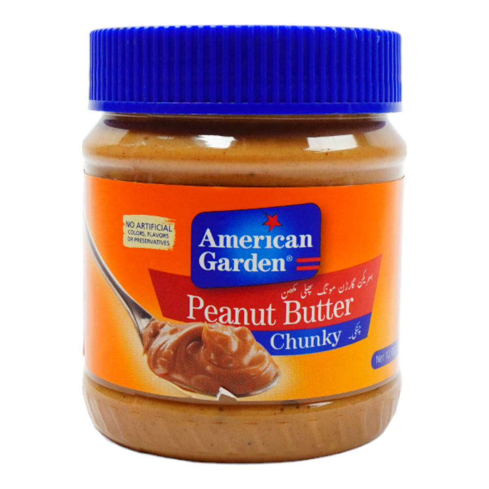 AMERICAN GARDEN PEANUT BUTTER CHUNKY 340 GM