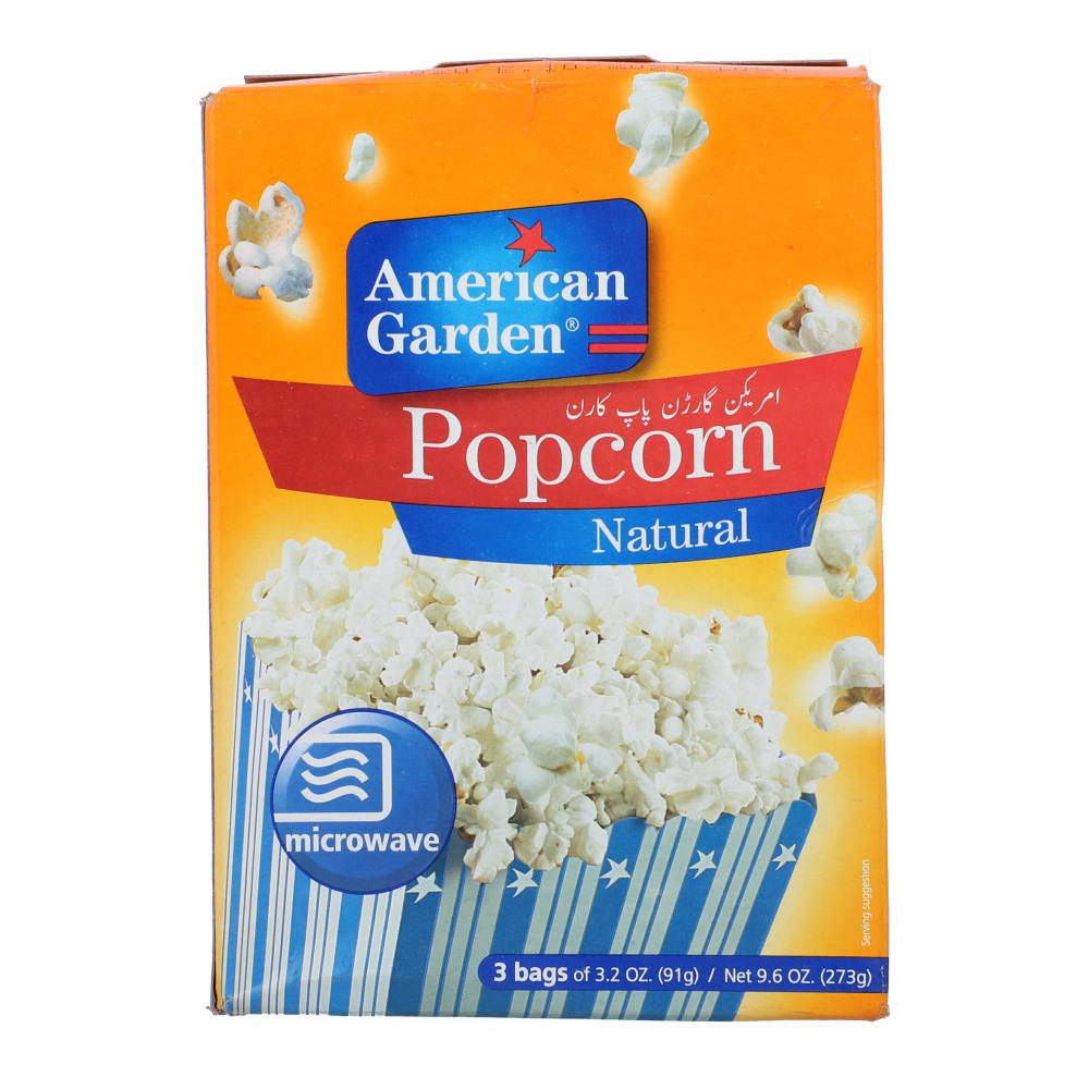 AMERICAN GARDEN POP CORN NATURAL 273 GM