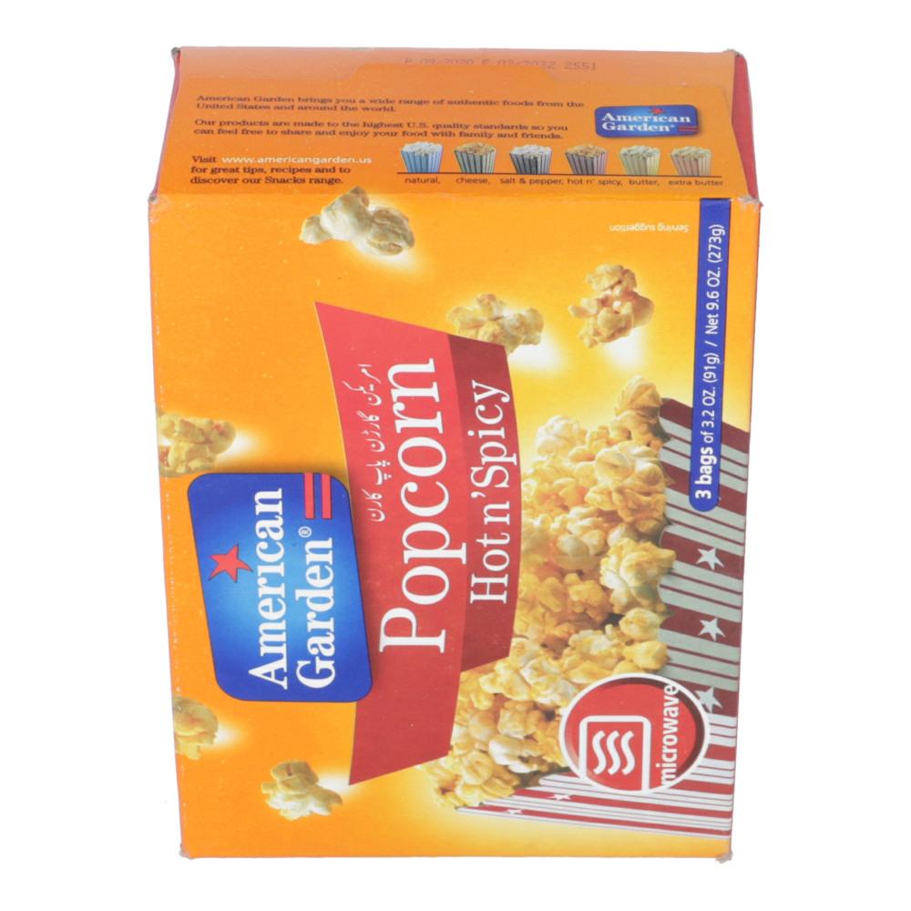 AMERICAN GARDEN POP CORN HOT AND SPICY 273 GM