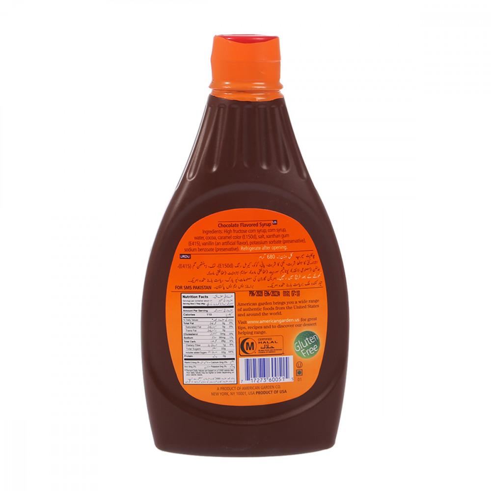 AMERICAN GARDEN SYRUP CHOCOLATE FLAVORED 680 GM