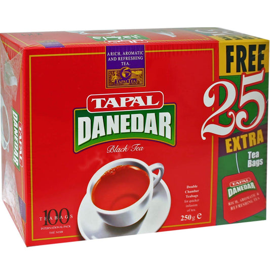 Tapal Danedar Tea Bags : Special Pack : 125 TEA Bags (100 TEA Bags+ 25 Extra TEA Bags) 250 G RAMADAN SPECIAL HOME DELIVERY