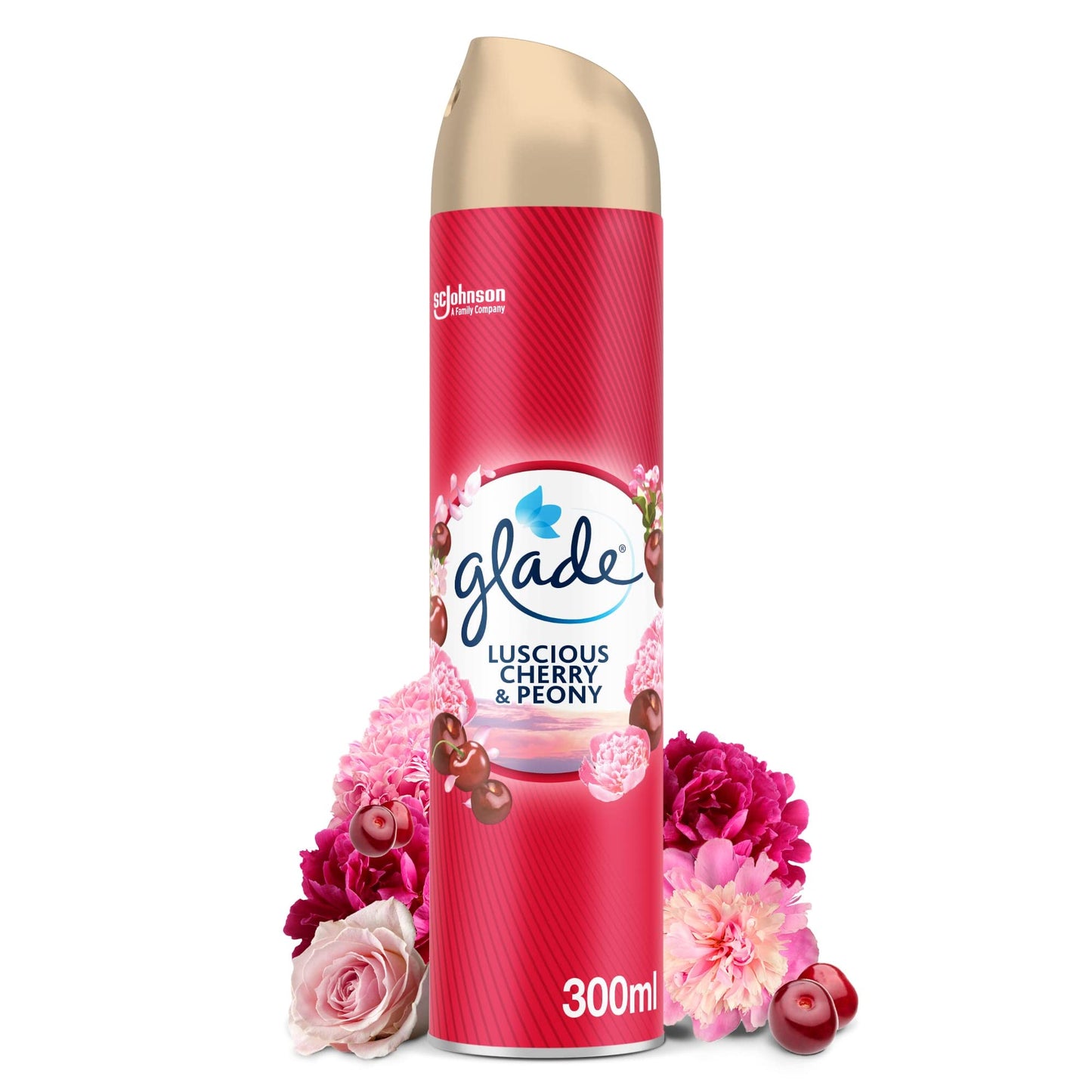 GLADE AIR FRESHNER CHERRY & PEONY 300 ML BASIC