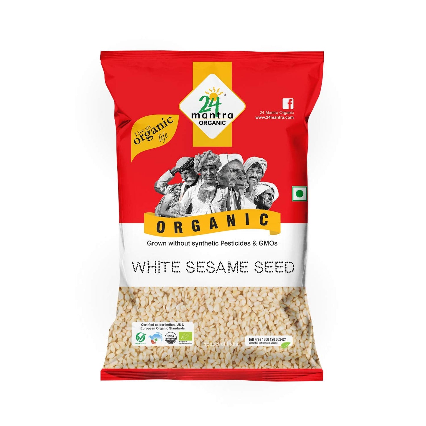 24 Mantra Organic White Sesame Seeds