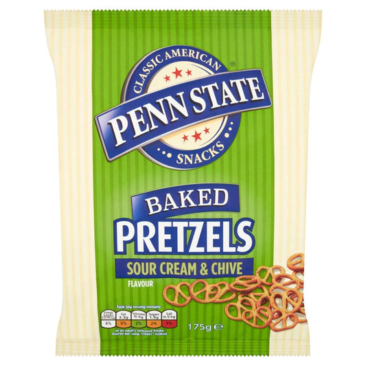 PENN STATE SNACKS PRETZELS SOUR CREAM AND CHIVE 175 GM BASIC