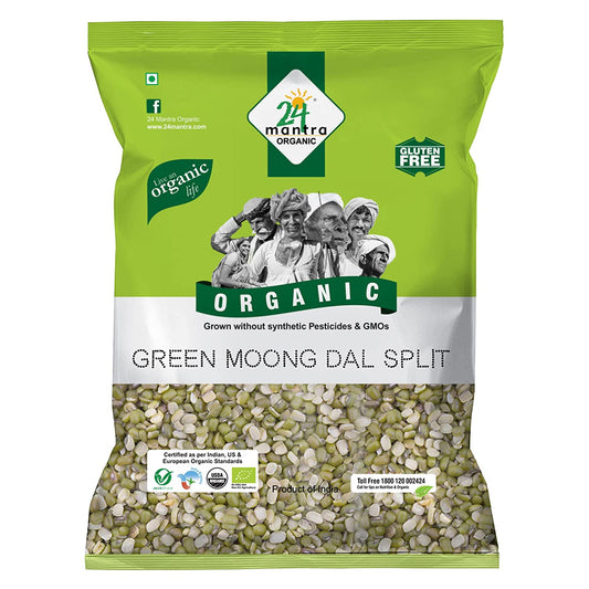 24 Mantra Organic Green Moong Dal Split