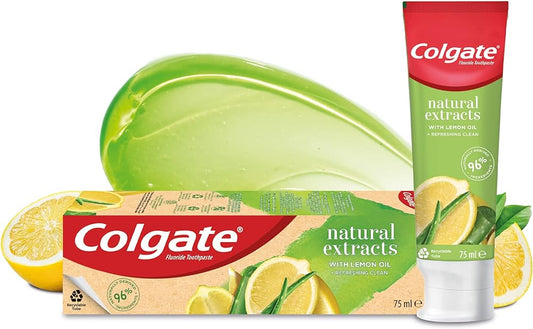 COLGATE TOOTH PASTE NATURAL EXTRACT LEMON OIL 75 ML