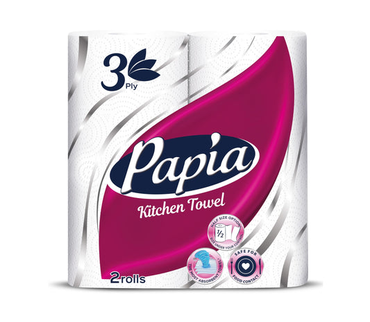 PAPIA KITCHEN ROLLS 2PCS 3PLY