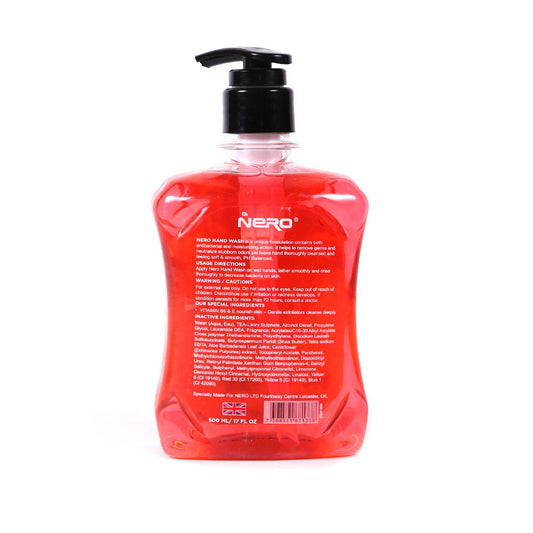 NERO LIQUID HAND WASH STRAWBERRY ANTIBACTERIAL 500 ML