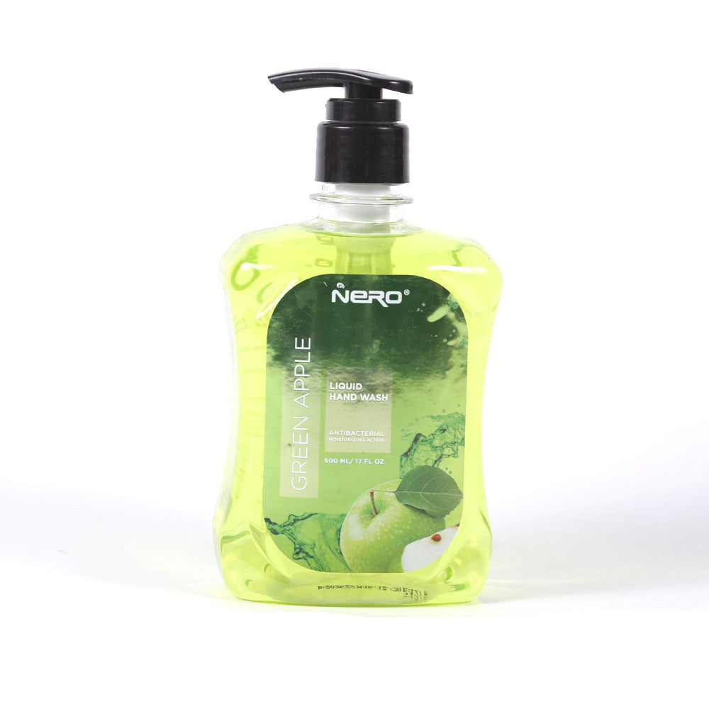 NERO LIQUID HAND WASH GREEN APPLE ANTIBACTERIAL 500 ML