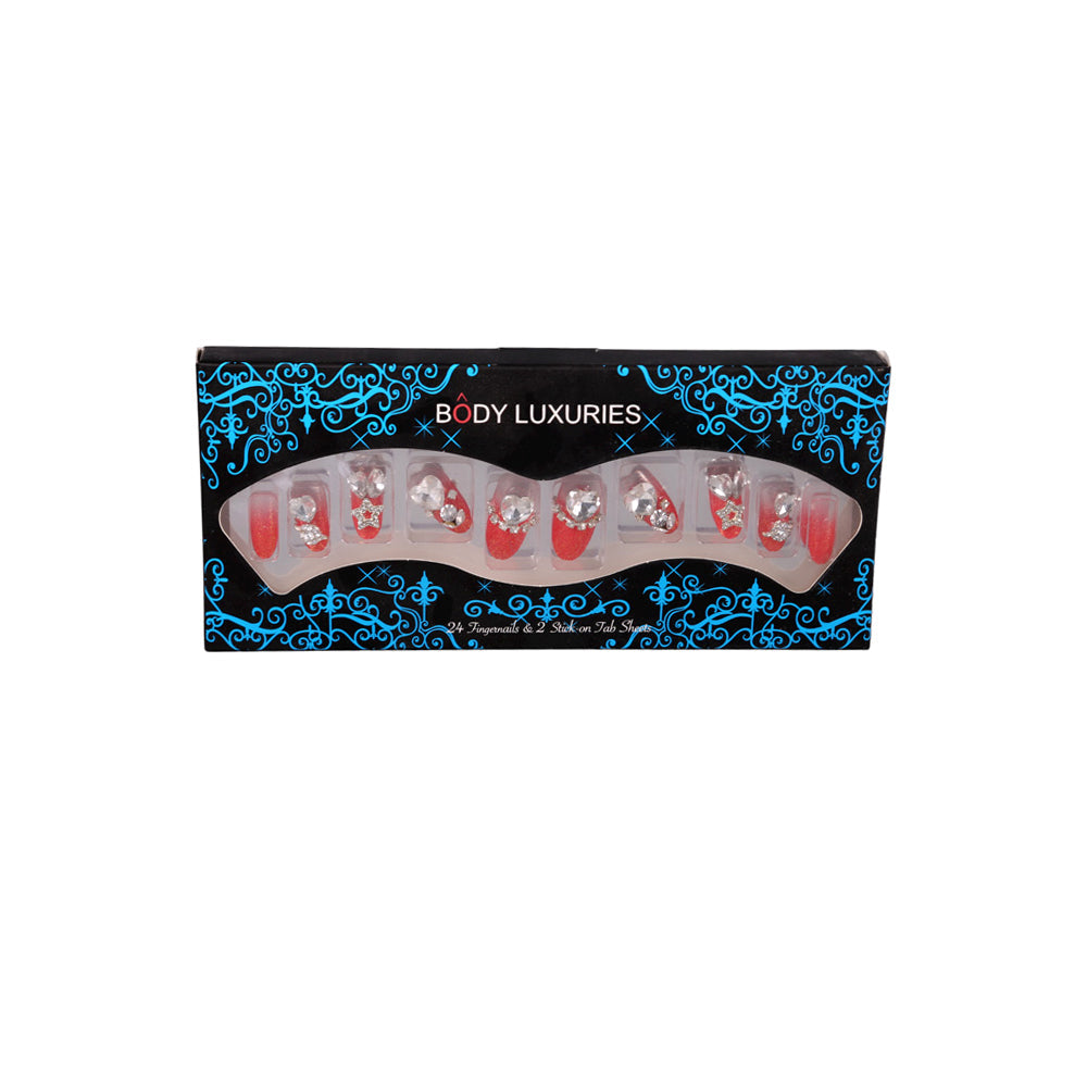 BODY LUXURIES FANCY NAIL 24PC PACK BN-301