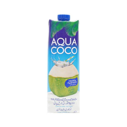 AQUA COCO NATURAL COCONUT WATER 1 LTR- CARTON