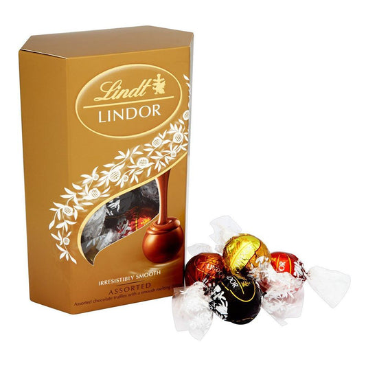 LINDT LINDOR CHOCOLATE BALLS ASSORTED 200 GM