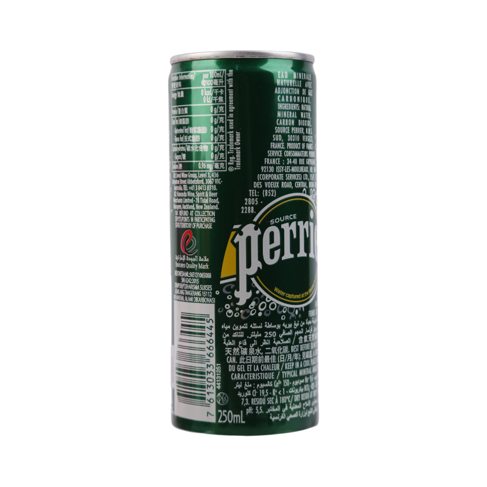 PERRIER MINERAL WATER NATURAL TIN 250 ML