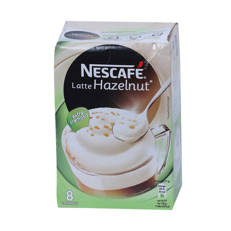 NESCAFE GOLD COFFEE HAZELNUT LATTE 136 GM